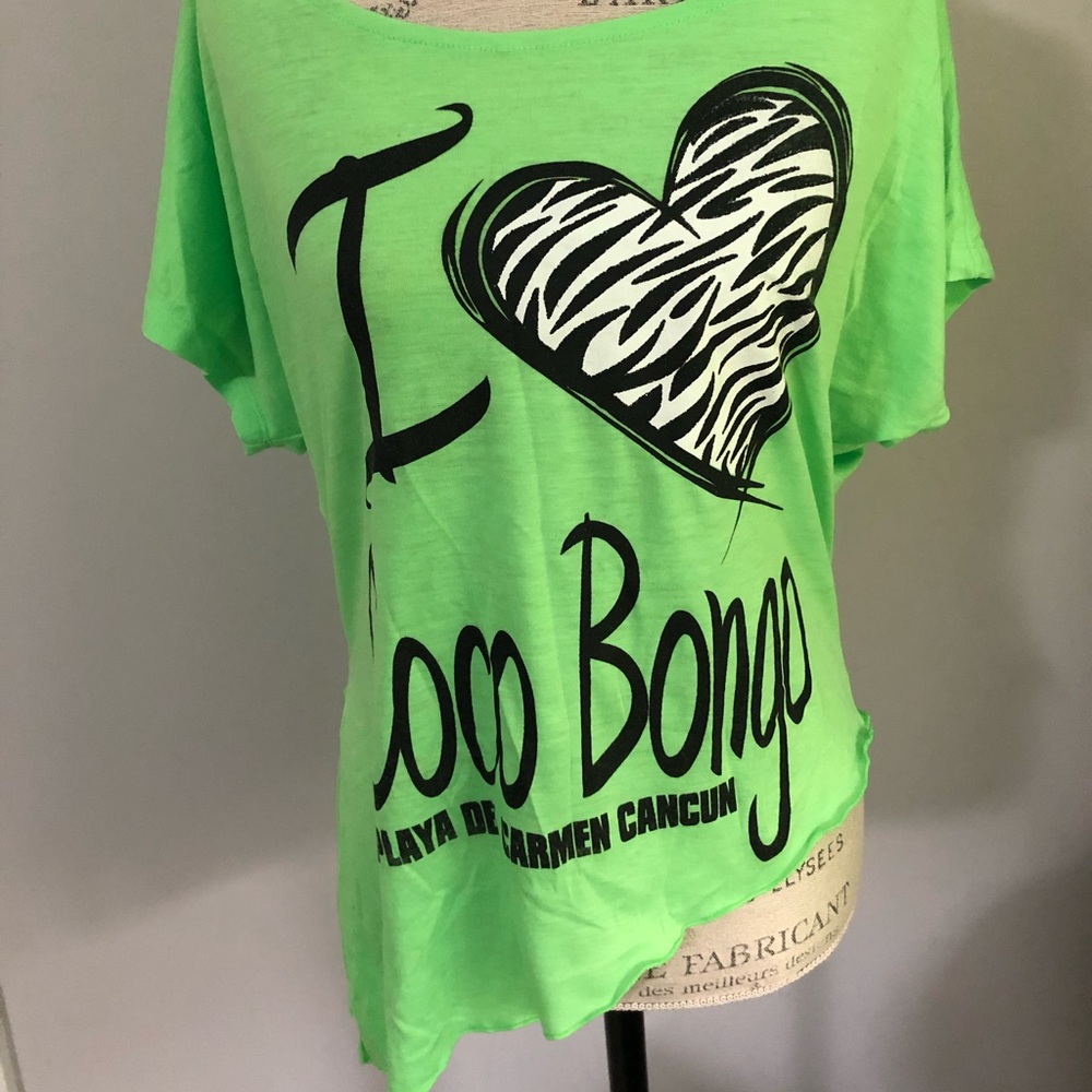 Coco Bongo Neon Green Animal Tee